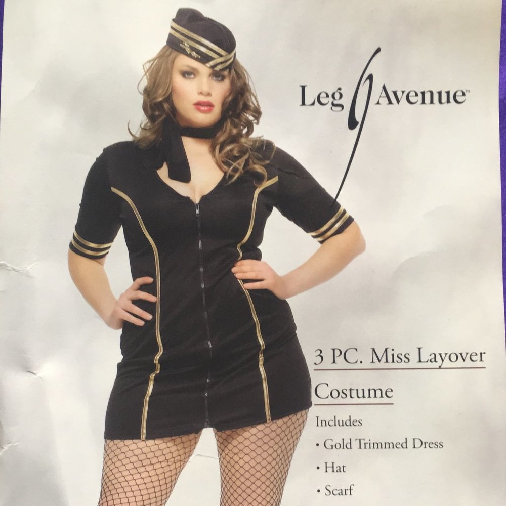 3 PC. Miss Layover Halloween Costume